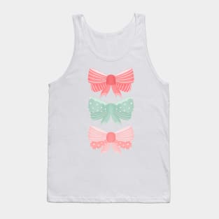 Mint and pink coquette bows Tank Top